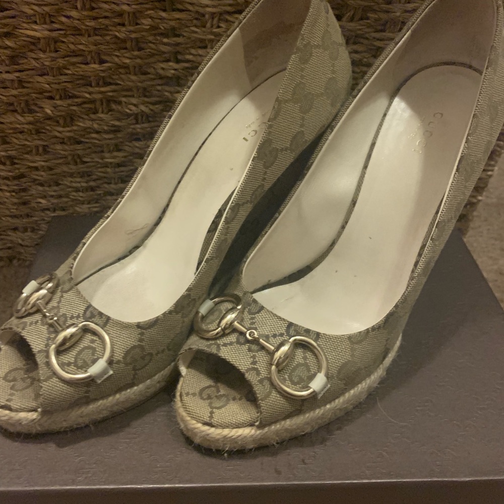 Gucci logo wedge espadrilles - Picture 4 of 8
